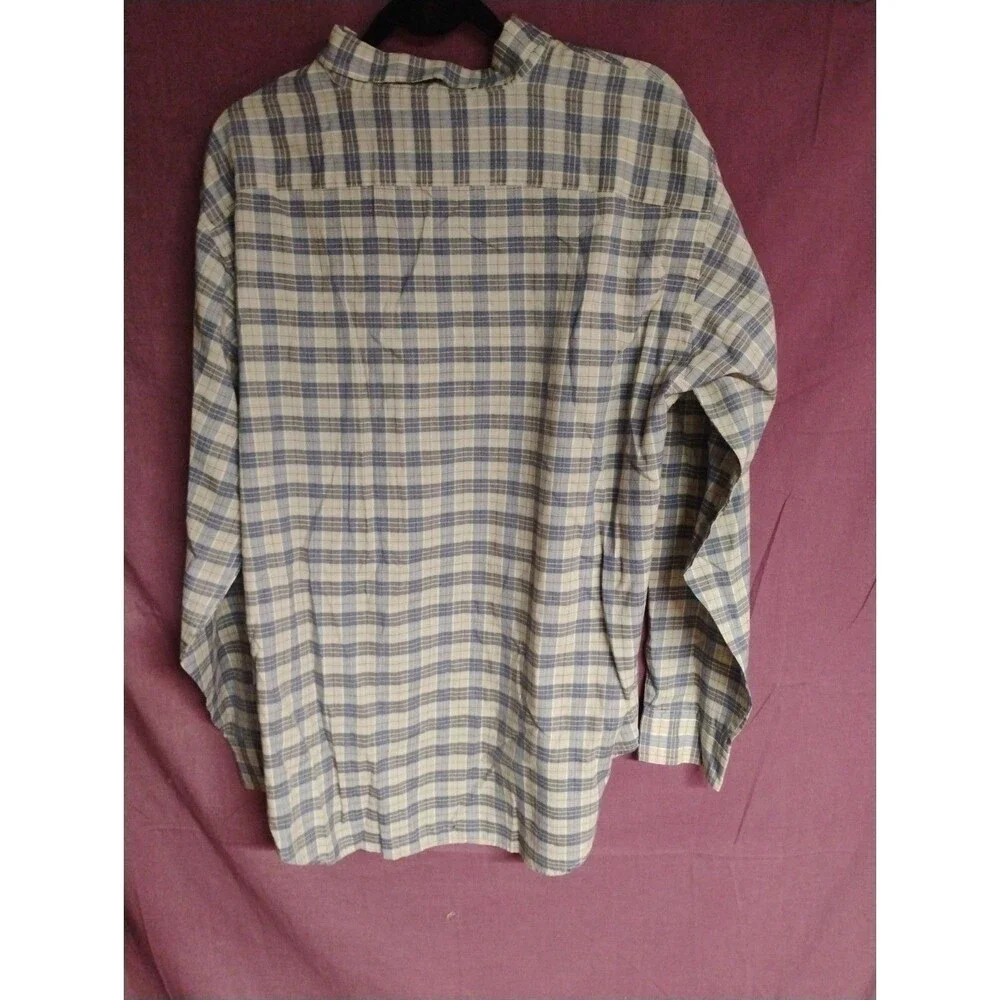 Arrow Tournament Plaid Long Sleeve Button Down Shirt Mens XL Multicolor